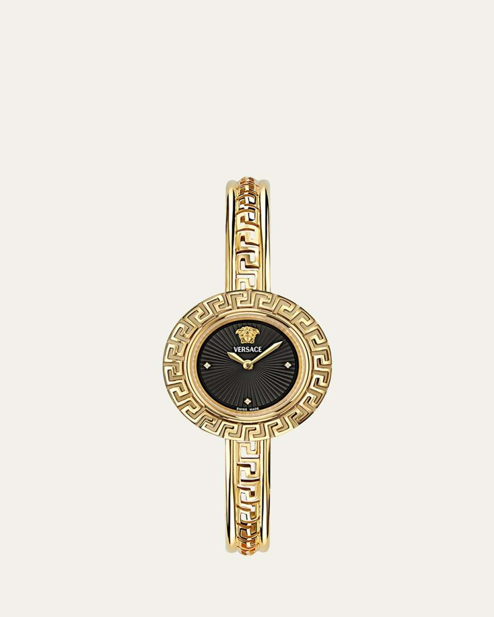 28mm La Greca Bangle Bracelet Watch with Diamonds